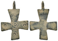 Bronze 2.49 gram Diameter 31 mm BYZANTINE EMPIRE.Cross.(8th-10th century).Ae. Sold as seen.