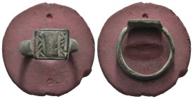 Bronze 3.35 gram Diameter 20 mm

ANCIENT ROMAN BRONZE RING.(3rd–4th centuries).Ae.
