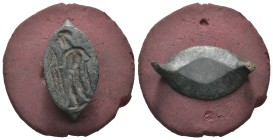 Bronze 2.70 gram Diameter 25 mm

ANCIENT ROMAN BRONZE RING.(3rd–4th centuries).Ae.