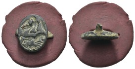 Bronze 4.55 gram Diameter 18 mm

ANCIENT ROMAN BRONZE RING.(3rd–4th centuries).Ae.