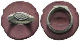 Bronze 4.59 gram Diameter 23 mm

ANCIENT ROMAN BRONZE RING.(3rd–4th centuries).Ae.