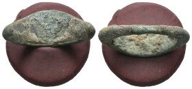 Bronze 4.20 gram Diameter 25 mm

ANCIENT ROMAN BRONZE RING.(3rd–4th centuries).Ae.