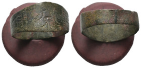 Bronze 2.24 gram Diameter 22 mm
ANCIENT ROMAN BRONZE RING.(3rd–4th centuries).Ae.