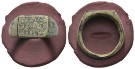 Bronze 5.84 gram Diameter 23 mm
Crusader Ring