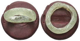 Glass 1.49 gram Diameter 21 mm
ANCIENT GLASS RING Century ?