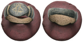 Bronze 3.00 gram Diameter 19 mm

ANCIENT ROMAN BRONZE RING.(3rd–4th centuries).Ae.