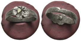 Bronze 3.12 gram Diameter 22 mm

ANCIENT ROMAN BRONZE RING.(3rd–4th centuries).Ae.