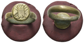 Bronze 4.93 gram Diameter 25 mm
ANCIENT ROMAN BRONZE RING.(3rd–4th centuries).Ae.