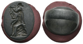 Bronze 9.48 gram Diameter 24 mm Sold as seen.

ANCIENT ROMAN BRONZE RING.(3rd–4th centuries).Ae.