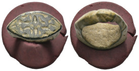 Bronze 8.62 gram Diameter 25 mm
ANCIENT ROMAN BRONZE RING.(3rd–4th centuries).Ae.