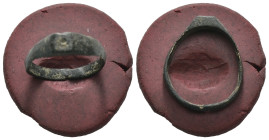 Bronze 1.56 gram Diameter 20 mm
ANCIENT ROMAN BRONZE RING.(3rd–4th centuries).Ae.