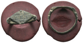 Bronze 2.06 gram Diameter 21 mm
ANCIENT ROMAN BRONZE RING.(3rd–4th centuries).Ae.