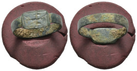 Bronze 1.60 gram Diameter 21 mm
ANCIENT BYZANTINE BRONZE RING.(8rd–10th centuries).Ae.