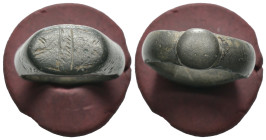 Bronze 11.27 gram Diameter 23 mm
ANCIENT ROMAN BRONZE RING.(3rd–4th centuries).Ae.