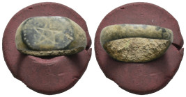 Bronze 4.26 gram Diameter 21 mm
ANCIENT ROMAN BRONZE RING.(3rd–4th centuries).Ae.