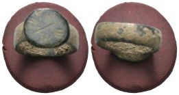 Bronze 4.71 gram Diameter 20 mm
ANCIENT ROMAN BRONZE RING.(3rd–4th centuries).Ae.