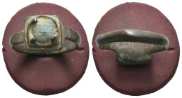Bronze 3.43 gram Diameter 21 mm
ANCIENT BYZANTINE BRONZE RING.(8rd–10th centuries).Ae.