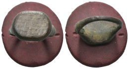 Bronze 6.43 gram Diameter 20 mm
ANCIENT ROMAN BRONZE RING.(3rd–4th centuries).Ae.