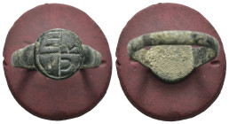 Bronze 2.14 gram Diameter 21 mm
ANCIENT ROMAN BRONZE RING.(3rd–4th centuries).Ae.
