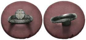 Bronze 2.35 gram Diameter 22 mm
ANCIENT ROMAN BRONZE RING.(3rd–4th centuries).Ae.