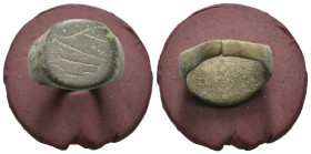 Bronze 5.52 gram Diameter 19 mm
ANCIENT ROMAN BRONZE RING.(3rd–4th centuries).Ae.