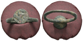 Bronze 3.40 gram Diameter 26 mm
ANCIENT ROMAN BRONZE RING.(3rd–4th centuries).Ae.