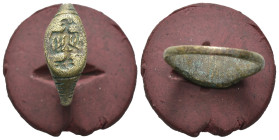 Bronze 2.55 gram Diameter 22 mm
ANCIENT ROMAN BRONZE RING.(3rd–4th centuries).Ae.