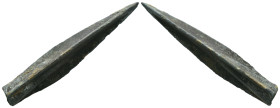 Weight 3.22 gr - Diameter 45 mm Ancient Bronze Arrowhead. SOLD AS SEEN.