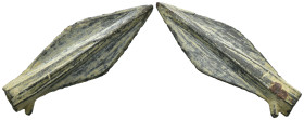 Weight 5.37 gr - Diameter 42 mm Ancient Bronze Arrowhead. SOLD AS SEEN.