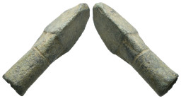 Weight 3.25 gr - Diameter 25 mm Ancient Bronze Arrowhead. SOLD AS SEEN.