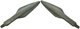 Weight 10.85 gr - Diameter 72 mm Ancient Bronze Arrowhead. SOLD AS SEEN.