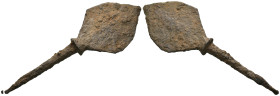 Weight 11.26 gr - Diameter 80 mm Ancient Bronze Arrowhead. SOLD AS SEEN.