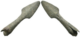 Weight 4.18 gr - Diameter 43 mm Ancient Bronze Arrowhead. SOLD AS SEEN.