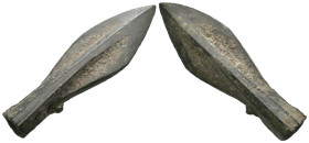 Weight 8.48 gr - Diameter 42 mm Ancient Bronze Arrowhead. SOLD AS SEEN.