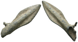 Weight 5.83 gr - Diameter 39 mm Ancient Bronze Arrowhead. SOLD AS SEEN.