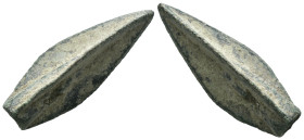 Weight 3.81 gr - Diameter 31 mm Ancient Bronze Arrowhead. SOLD AS SEEN.
