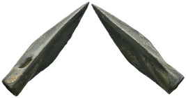 Weight 2.99 gr - Diameter 35 mm Ancient Bronze Arrowhead. SOLD AS SEEN.