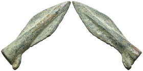 Weight 5.81 gr - Diameter 41 mm Ancient Bronze Arrowhead. SOLD AS SEEN.