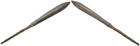 Weight 12.34 gr - Diameter 124 mm Ancient Bronze Arrowhead. SOLD AS SEEN.