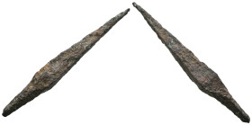 Weight 3.22 gr - Diameter 44 mm Ancient Bronze Arrowhead. SOLD AS SEEN.