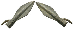 Weight 6.39 gr - Diameter 50 mm Ancient Bronze Arrowhead. SOLD AS SEEN.