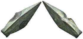 Weight 3.01 gr - Diameter 33 mm Ancient Bronze Arrowhead. SOLD AS SEEN.