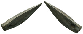 Weight 3.21 gr - Diameter 36 mm Ancient Bronze Arrowhead. SOLD AS SEEN.