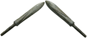 Weight 8.20 gr - Diameter 59 mm Ancient Bronze Arrowhead. SOLD AS SEEN.