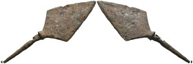 Weight 10.45 gr - Diameter 78 mm Ancient Bronze Arrowhead. SOLD AS SEEN.