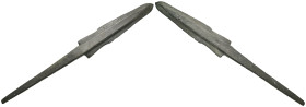 Weight 23.58 gr - Diameter 129 mm Ancient Bronze Arrowhead. SOLD AS SEEN.