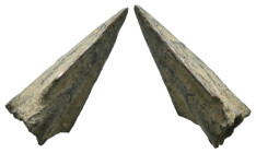 Weight 1.12 gr - Diameter 17 mm Ancient Bronze Arrowhead. SOLD AS SEEN.