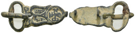 Weight 9.99 gr - Diameter 46 mm
ROMAN BRONZE MILITARY BUCKLE.(1st-2nd century).Ae.