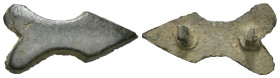 Weight 4.86 gr - Diameter 30 mm Ancient bronze belt buckle. SOLD AS SEEN.
