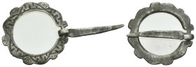 Weight 2.39 gr - Diameter 26 mm Ancient bronze belt buckle. SOLD AS SEEN.